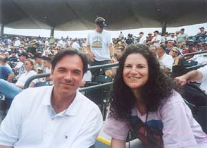 Andrea and wizard Billy Beane Andrea and wizard Billy Beane