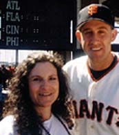 Andrea the Astrologer and pitcher Kirk Rueter