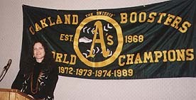 Andrea Mallis Astrologer, at Oakland A's Booster Club